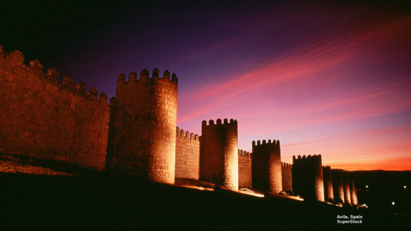 Stone Castle Wall — Purple