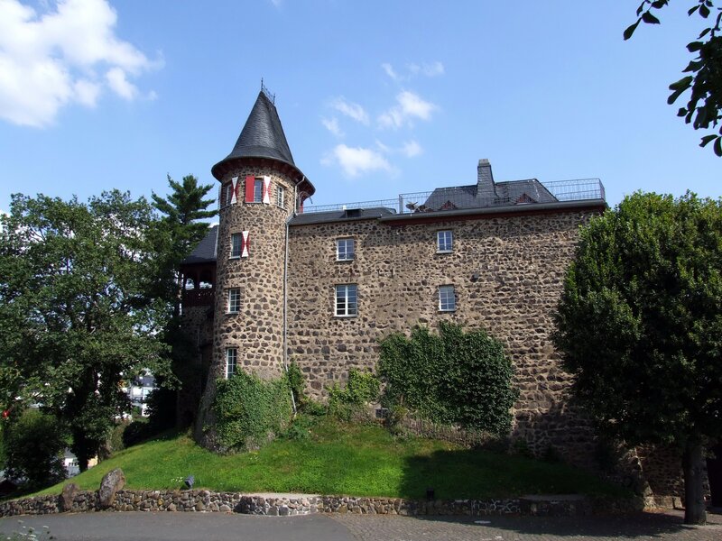 Stone castle with conical tower