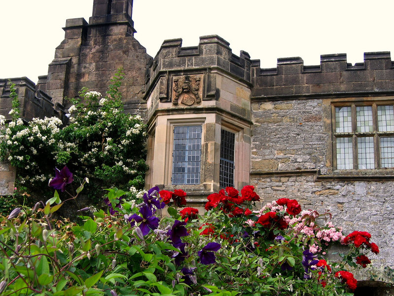 Stone Castle with Flowers
