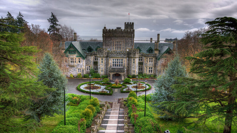Stone Castle with Gardens — Green