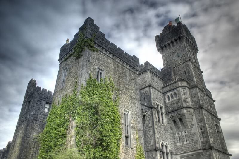Stone Castle with Ivy — Gray