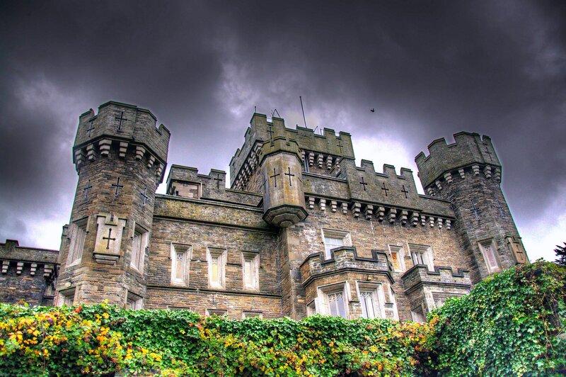 Stone Castle with Towers — Gray, Dramatic