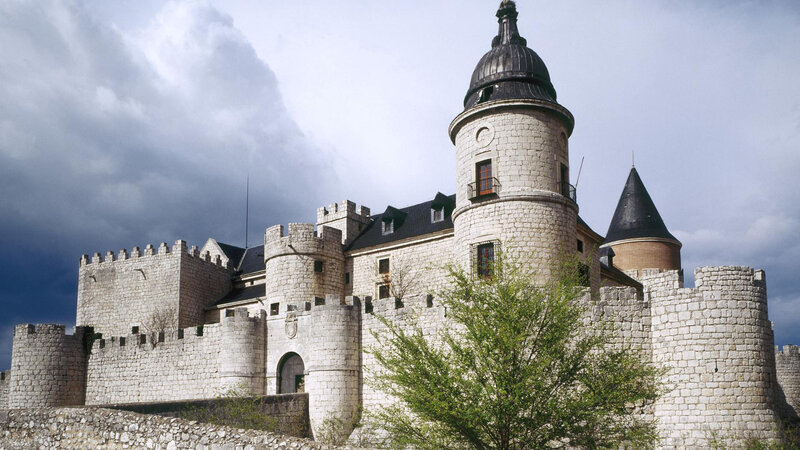 Stone Castle with Towers — Gray