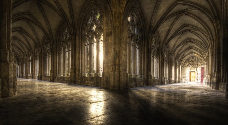 Stone Cathedral Corridor