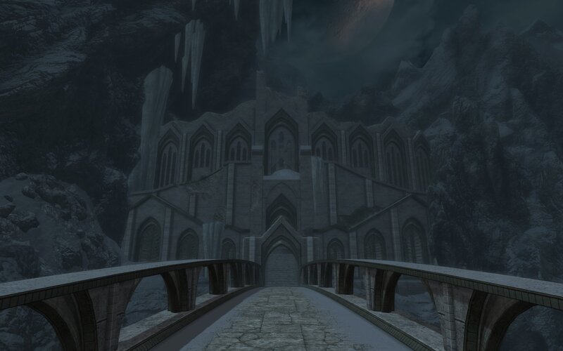 Stone Cathedral in Mountains