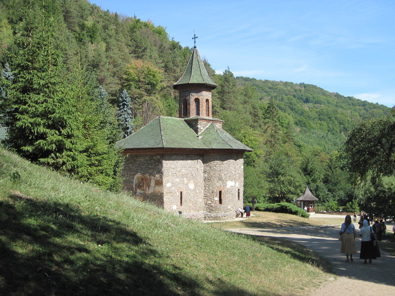 Stone Chapel in Forest — Green, Serene