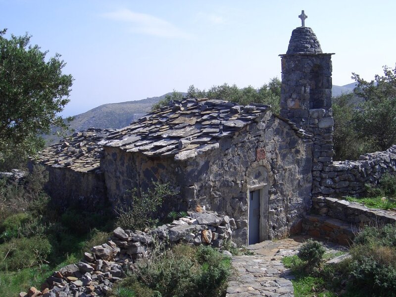 Stone Chapel with Cross