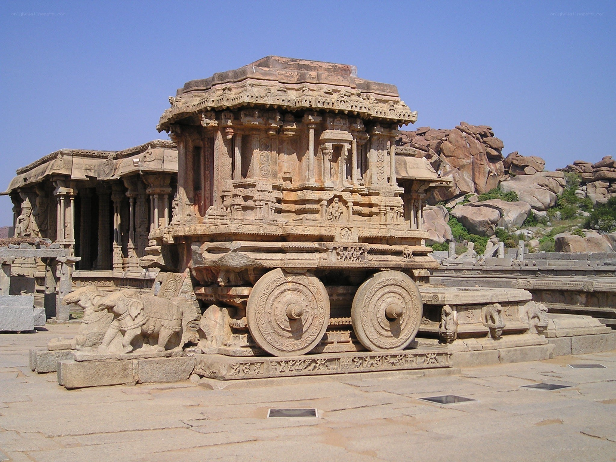 Stone chariot at Hampi