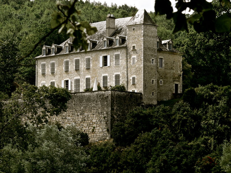 Stone Chateau in Forest