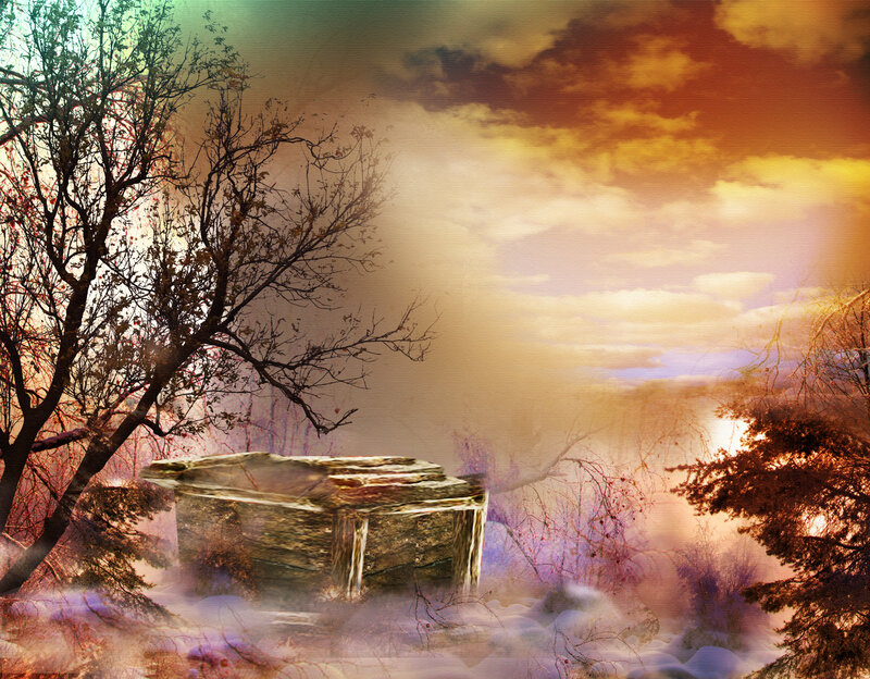 Stone Chest in Forest