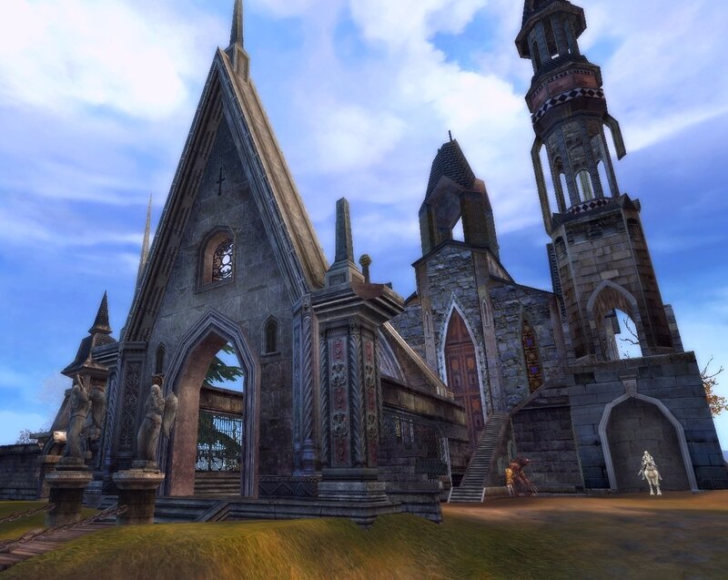 Stone Church Building — Gray, Serene