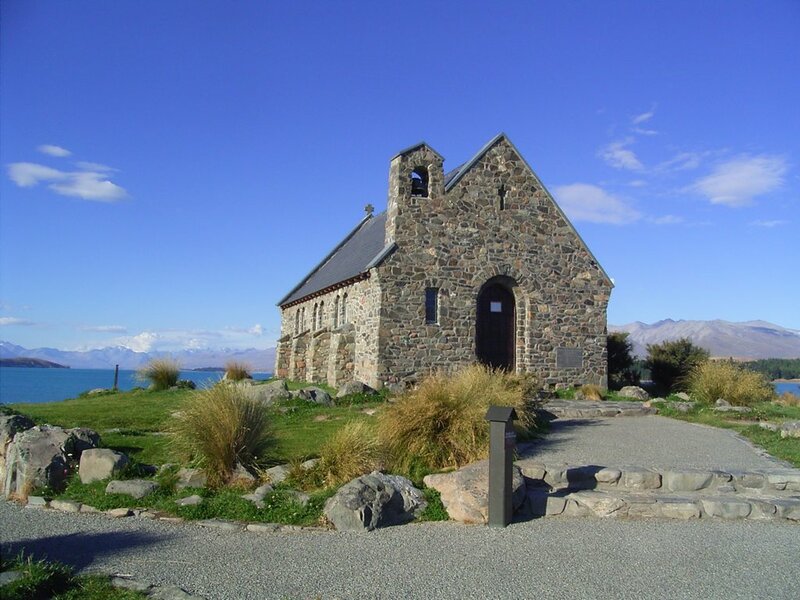 Stone Church by Lake