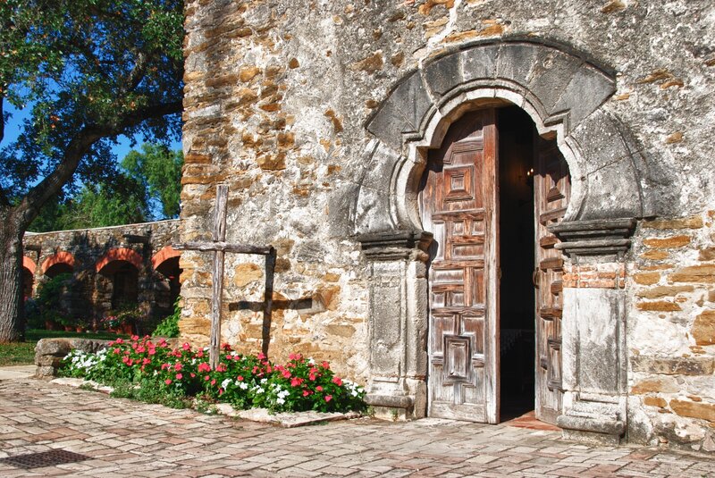 Stone Church Entrance — Brown