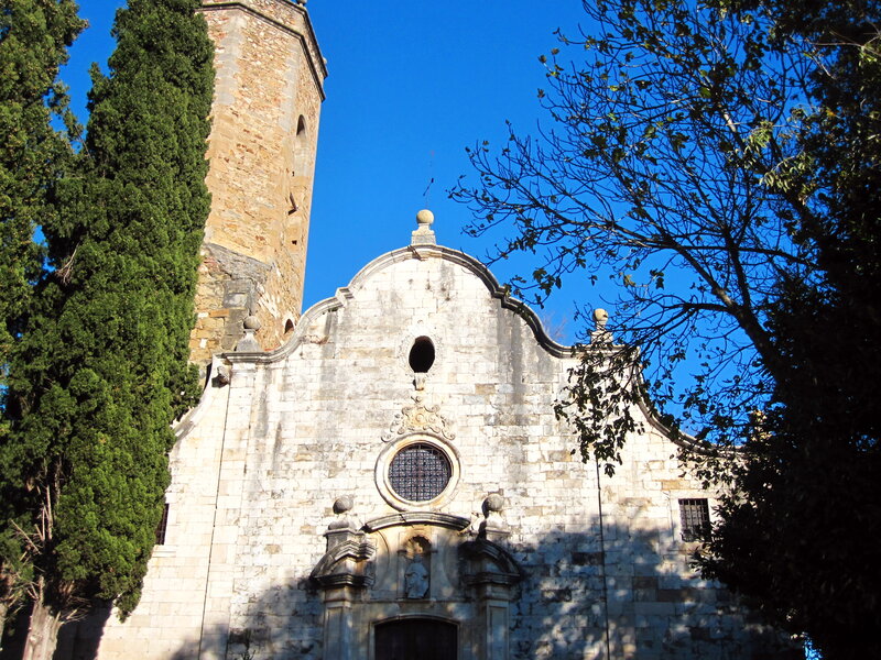 Stone Church Facade — Blue
