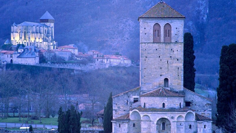 Stone Church Tower — Blue