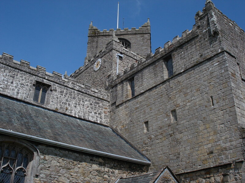 Stone Church Tower — Gray