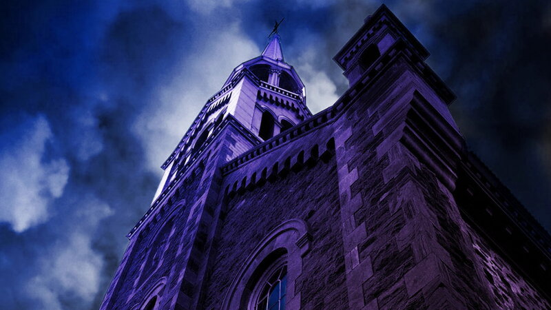 Stone Church Tower — Purple