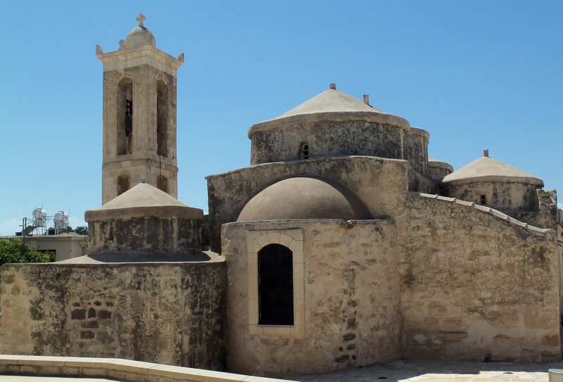 Stone Church with Bell Tower — Beige