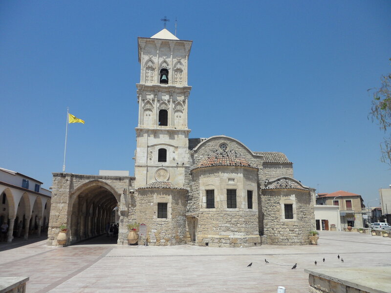 Stone Church with Bell Tower — Blue, Serene, Afternoon