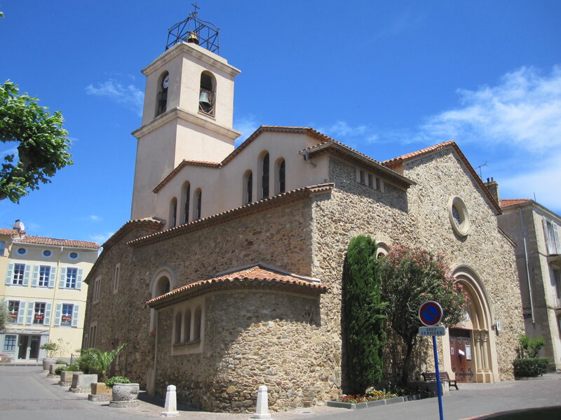 Stone Church with Bell Tower — Blue, Serene