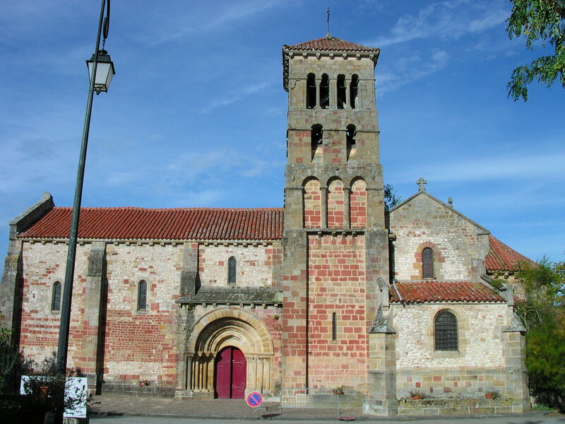 Stone Church with Bell Tower — Blue