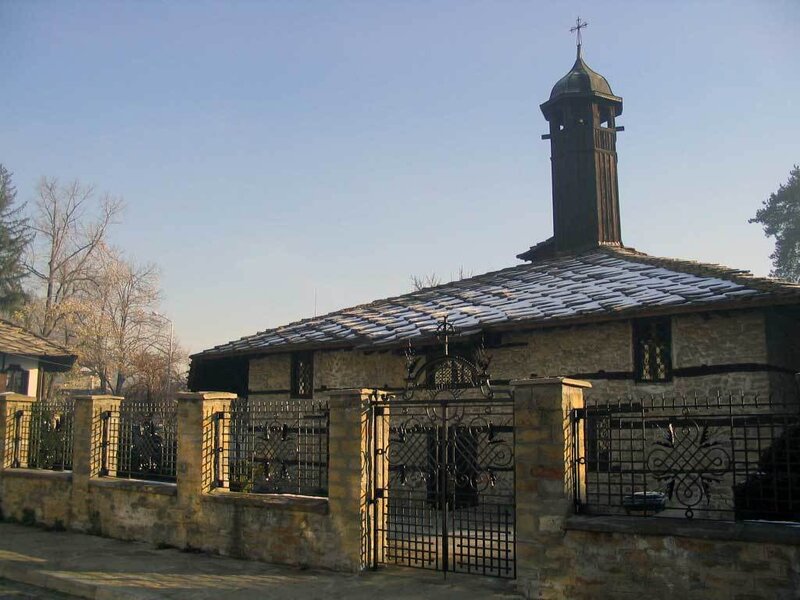 Stone Church with Bell Tower — Brown