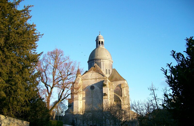 Stone Church with Dome — Blue