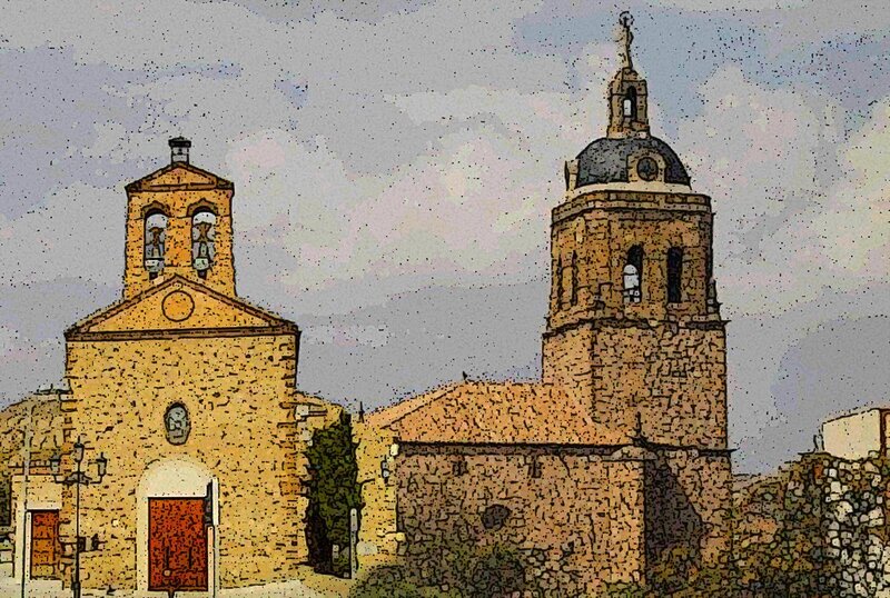 Stone Church with Two Towers