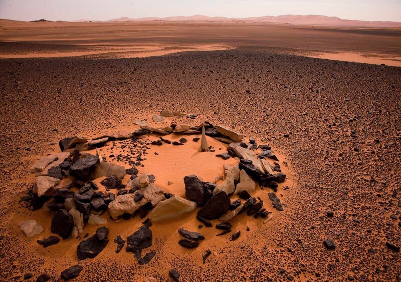 Stone Circle in Desert — Brown, Desolate, Afternoon