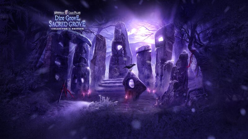 Stone Circle in Forest — Purple