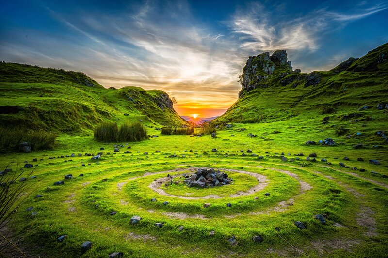 Stone Circle in Valley