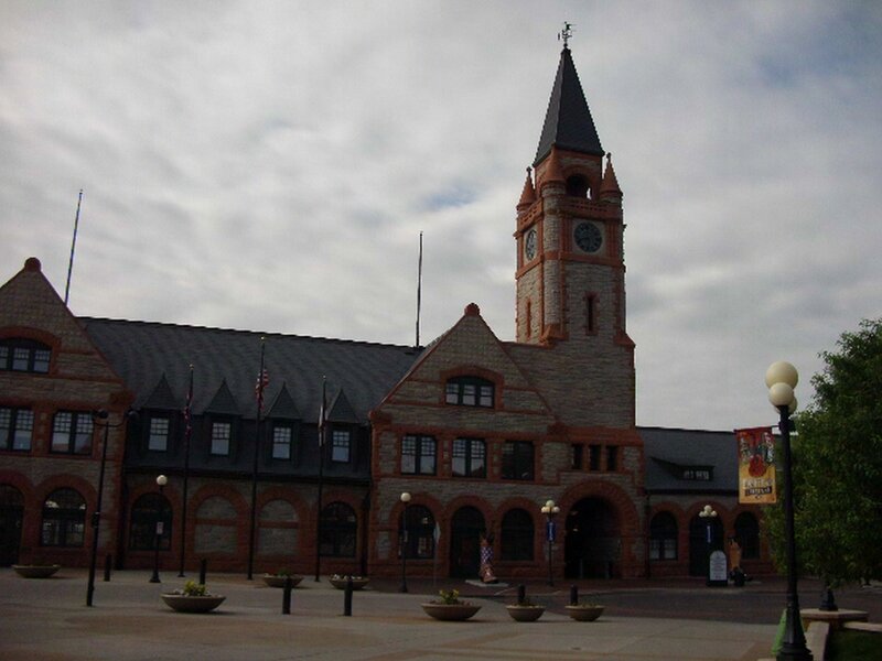 Stone Clock Tower Building — Gray