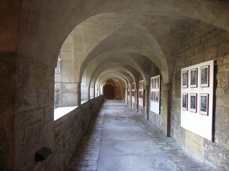 Stone Corridor with Arches