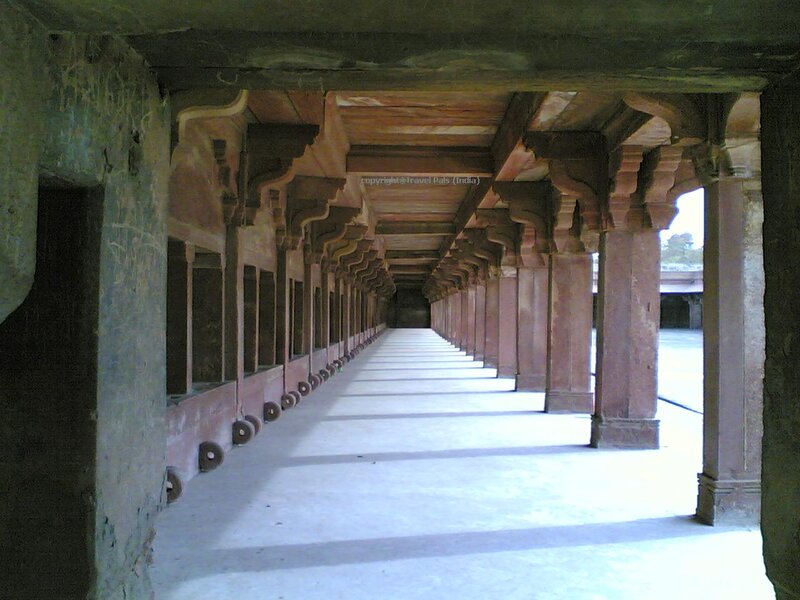 Stone Corridor with Pillars