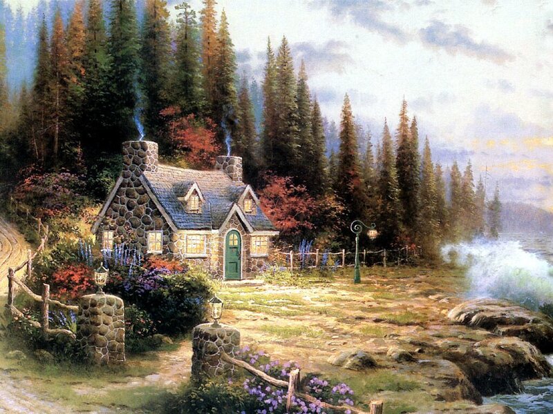 Stone Cottage by Lake