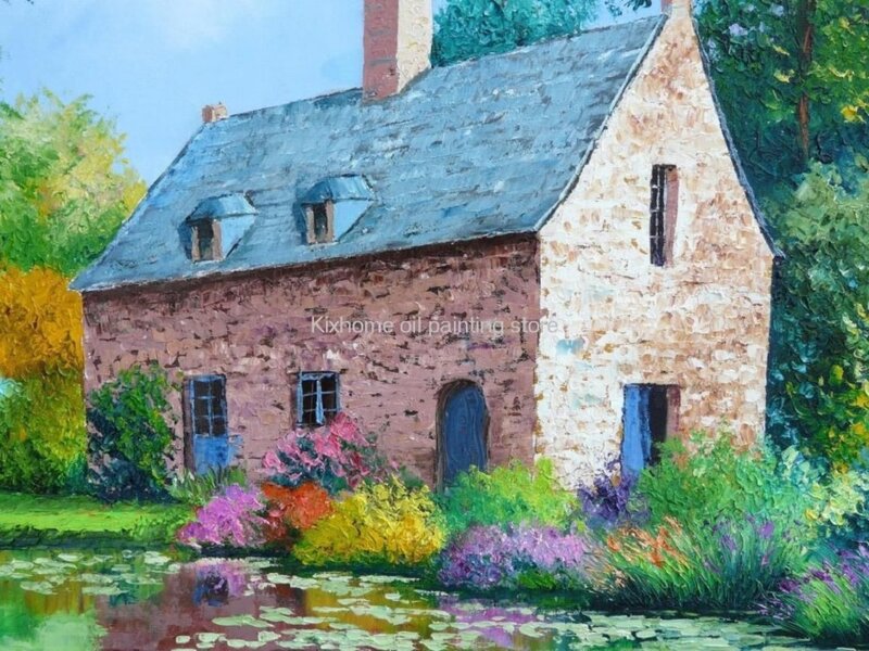Stone Cottage by Pond