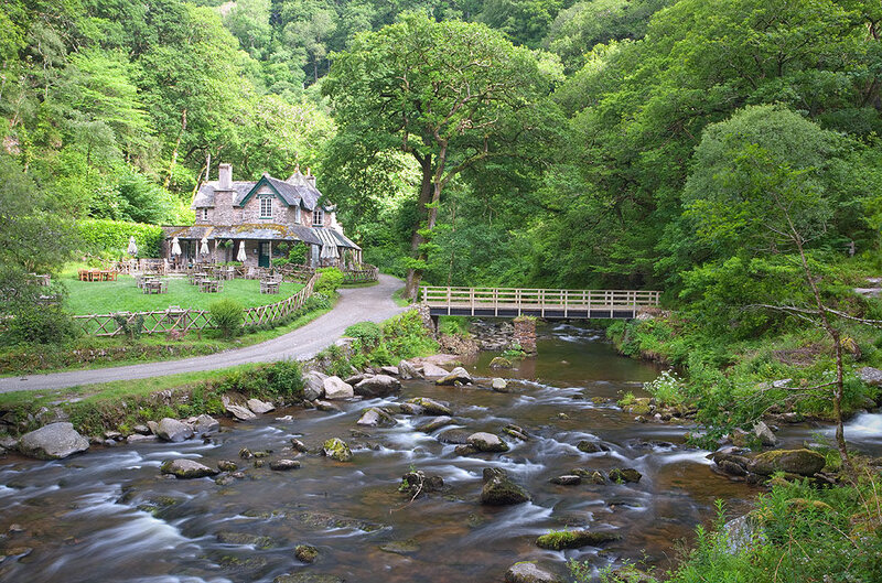 Stone Cottage by River — Green, Serene, Afternoon