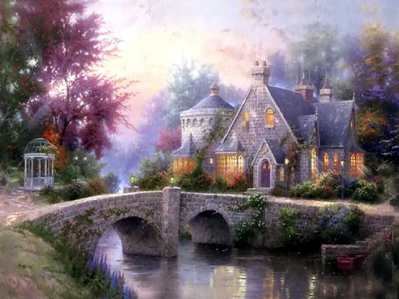 Stone Cottage by River