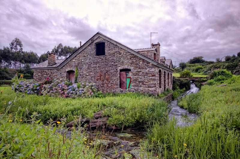 Stone Cottage by Stream