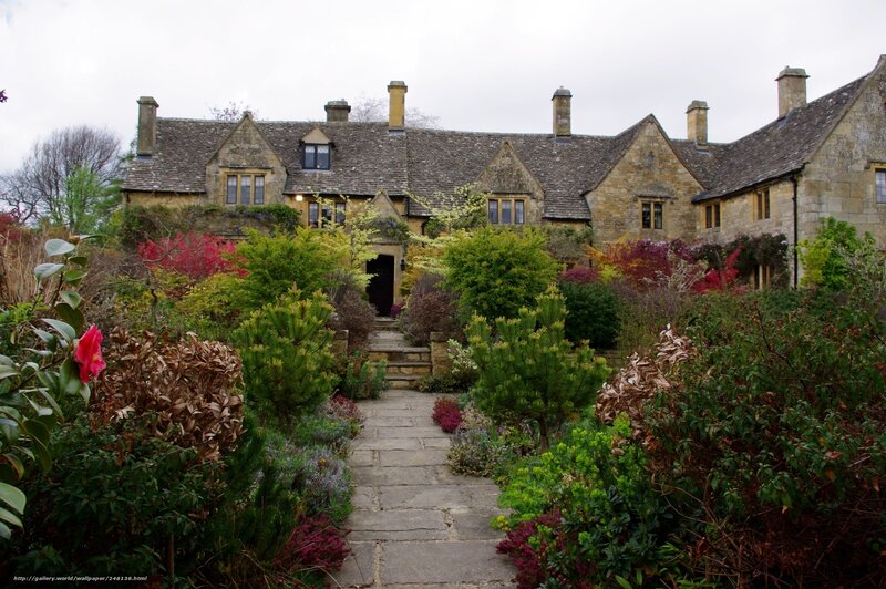Stone cottage garden path