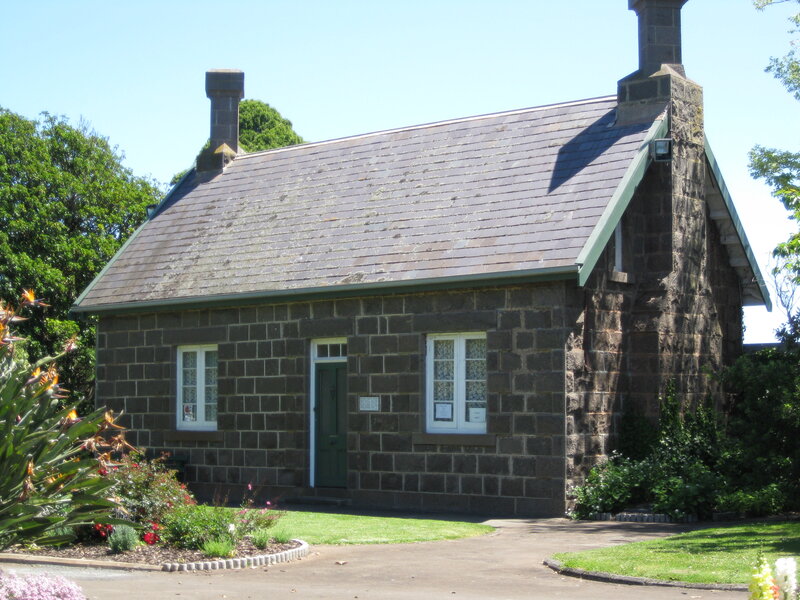 Stone Cottage in Garden — Gray