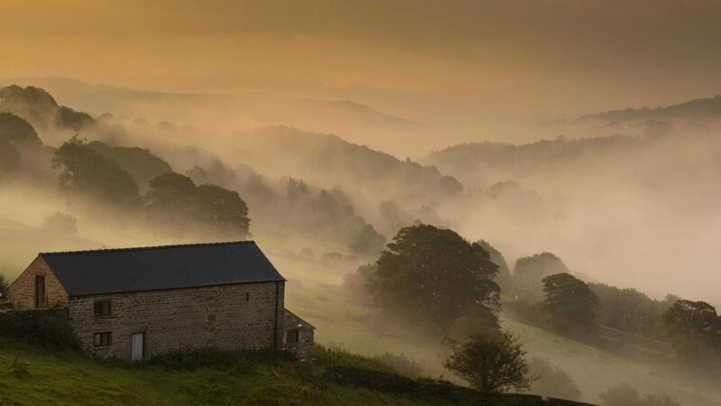 Stone Cottage in Mist