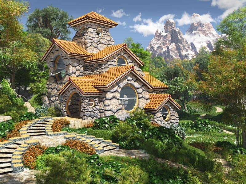 Stone Cottage in Mountains