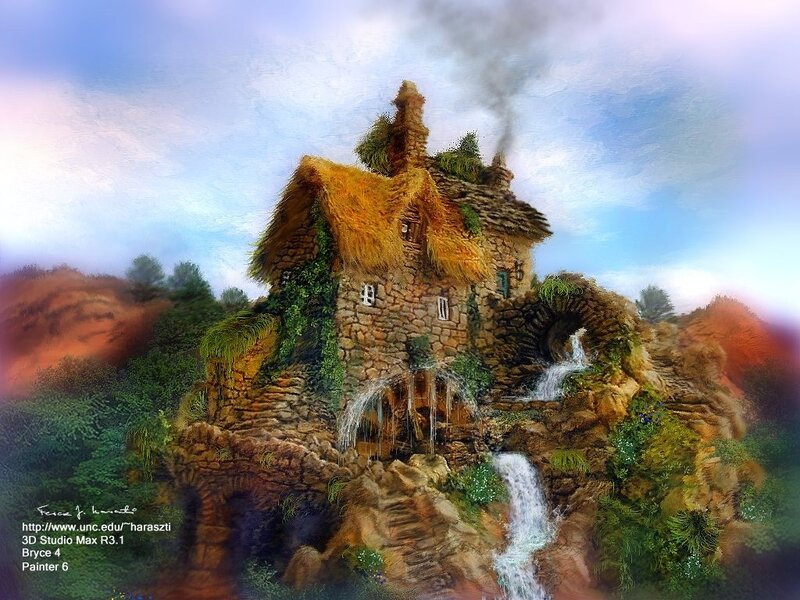 Stone Cottage on Cliff