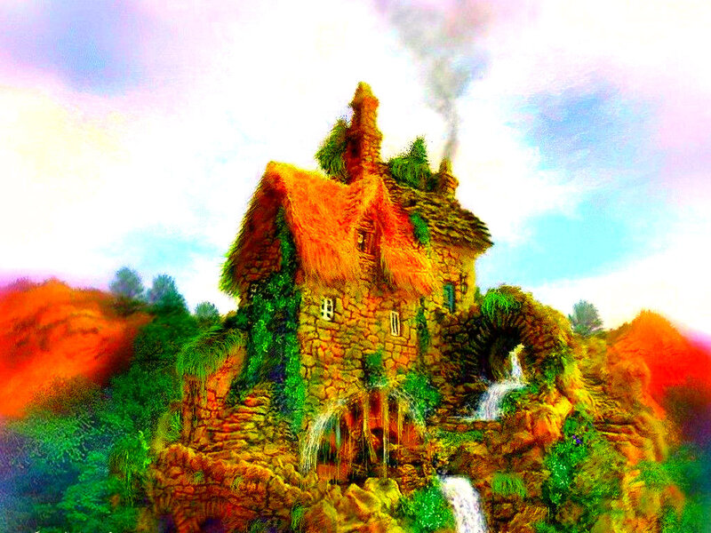 Stone Cottage on Hill