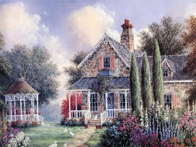 Stone Cottage with Garden — Green