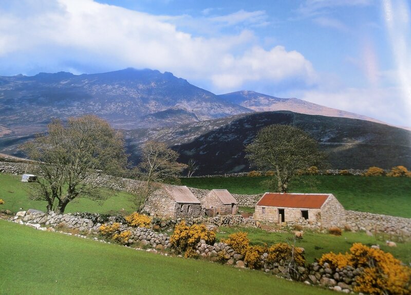 Stone Cottages in Valley — Green
