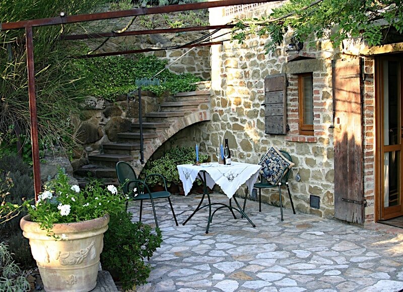 Stone Courtyard with Table