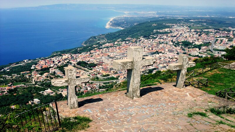 Stone Crosses on Hilltop
