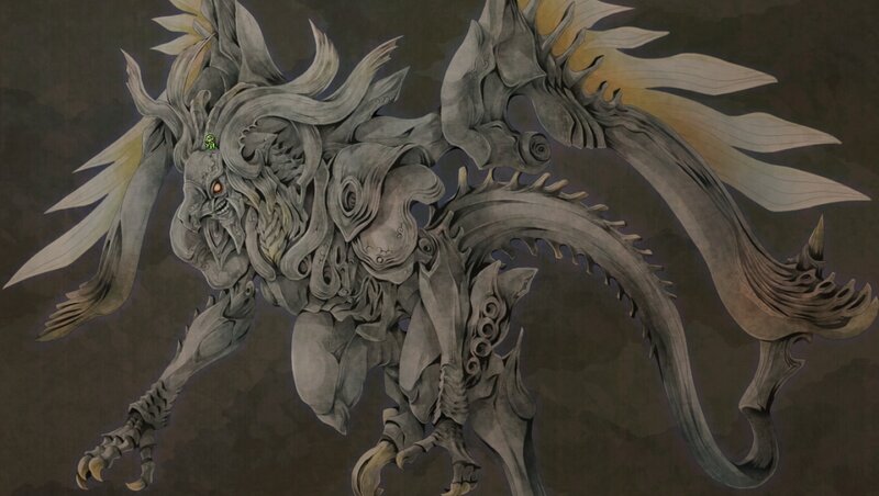 Stone Dragon Creature — Gray